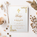 Search for bautismo invitations Gold cross