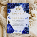 Search for royal blue gold quinceanera invitations Butterflies