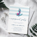 Search for nautical engagement party invitations Floral