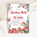 Search for snowman christmas invitations Santa