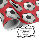 Search for soccer team wrapping paper Black and white