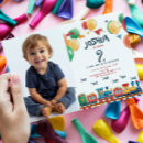 Search for two two train birthday invitations Gender neutral