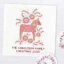 Search for scandinavian christmas napkins Dala horse