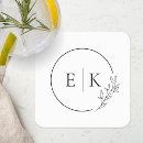 Search for modern wedding coasters Initial