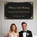 Search for bride and groom name banners Elegant