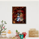 Search for christmas owl art Snowman