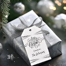 Search for silver christmas gift tags White