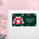 Search for sweater return address labels Fun