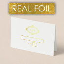 Search for gold foil place cards Luxury