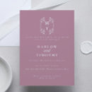 Search for mauve invitations Chic