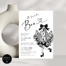 Search for she found her boo bridal shower invitations Black and white