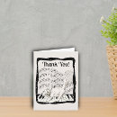 Search for cat thank you cards Black and white