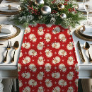 Search for santa claus table runners Red
