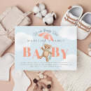 Search for blue bear baby shower invitations Gender neutral