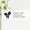 Search for mistletoe return address labels Minimalist