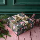 Search for village christmas wrapping paper Retro
