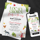 Search for locally grown baby shower invitations Farmhouse