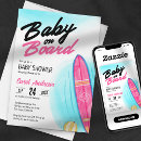 Search for surfboard baby shower invitations Summer