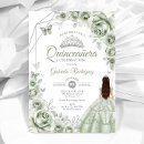 Search for sage green quinceanera invitations 15th birthday