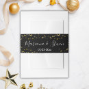 Search for christmas wedding invitation belly bands Gold