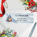 Search for blue owl return address labels Watercolor