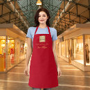 Search for red business aprons Bakery