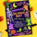 Search for neon halloween invitations Halloween glow party