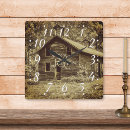 Search for farmhouse clocks Typography