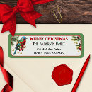 Search for robin return address labels Festive