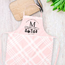 Search for pink plaid aprons Farmhouse