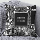Search for geeky cushions Black and white