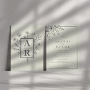 Search for lily wedding invitations Black and white