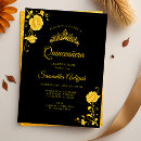 Search for floral quinceanera invitations Mexican spanish latina