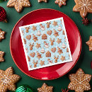 Search for gingerbread man napkins Illustration