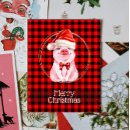 Search for funny animal christmas cards Red