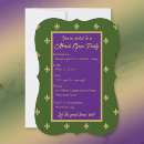 Search for mardi gras party invitations Green