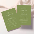Search for moss wedding invitations Green