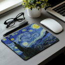 Search for famous paintings mousepads Starry night