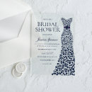 Search for midnight blue bridal shower invitations Gown