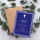 Search for navy confirmation invitations Modern
