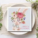 Search for bunny baby shower napkins Floral