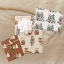 Search for animal christmas wrapping paper Forest