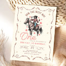 Search for how the west was one birthday invitations Wild west western