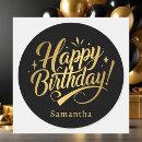 Search for elegant 60th birthday stickers Simple