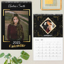 Search for gold calendars Black and gold