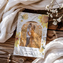 Search for sunflower save the date postcards Yellow