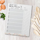Search for meal plan notepads Groceries