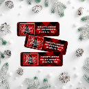 Search for red black plaid return address labels Simple