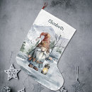 Search for gnome christmas stockings Watercolor