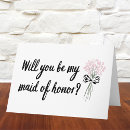 Search for wedding bouquets bridesmaid cards Maid of honor